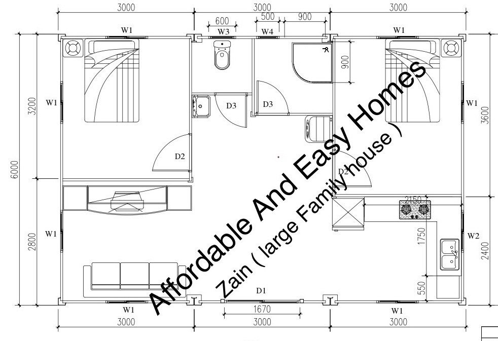 Floor plan for the Zain 2 Family House